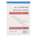 DINHEAROM Gestión Financiera Libro de Facturas Pequeño Talonario para Restaurantes y Empresas Diseño Multicolumna y Registro de Pedidos