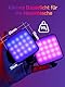 LED Videoleuchte, Rollei Lumis Mini RGB Kamera Licht 360 Farben 2500~9000K CRI 95+ Fotolampe Dauerlicht Fotografie Professionelle mit Akku für Makro Aufnahmen Produktfotografie und YouTube Vlogs