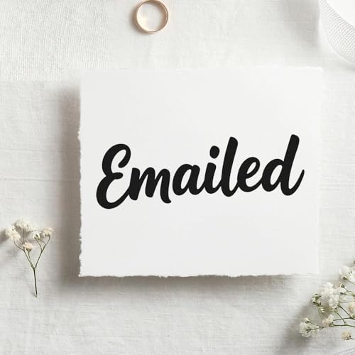 Handwritten Signature Stamp from Your Email Artwork – Custom Office Rubber for Administrators, Self-Inking Desk Seal, Fast Approval Mark, Paperwork Signing Legal Document Use