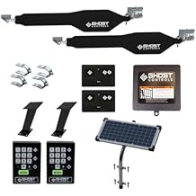 Ghost Controls Heavy Duty Dual Solar Automatic Gate Opener with Dual Premium Wireless Keypads