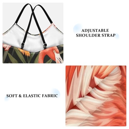 Flamingo Summer Girls One-Piece Swimsuit Beach Bathing Suit3