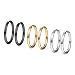 Produktbild PROSTEEL 3 Paare Ohrringe Set 20mm Creolen Huggie Kreolen Ohrringe Edelstahl Hoop Klappcreolen Ohr Piercing Gold Schwarz Silber 3 Farbe Set