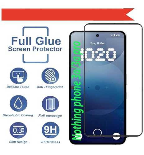 Image of Tempered Glass Screen Protector Compatible for Nothing Phone (3a) 5G | Front And Back Screen Guard With camera lens protector