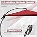 Grand patio 11FT Cantilever Umbrella with Base Outdoor Round Aluminum Offset Umbrella for Garden Backyard (Red, 11 FT)