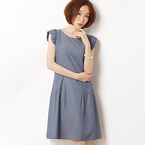 Amazon Co Jp ルビーリベット Rubyrivet キャップスリーブフレアワンピース 092ブルー S 36 服 ファッション小物