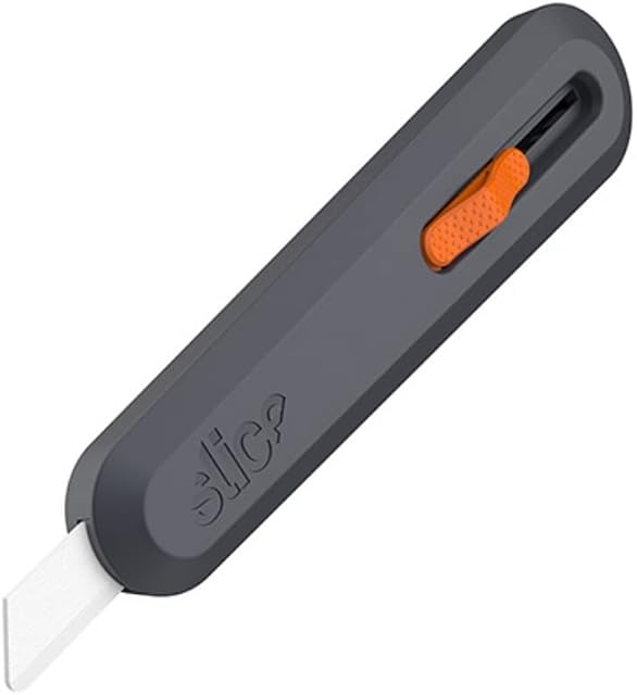 Slice 10550 Manual Utility Knife - Essential Home & Work Knife For Quick, Safe And Effective Cutting - Finger-Friendly Ceramic Safety Knife Blade