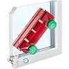 Tyroler Fensterreiniger mit regulierbarer Magnetkraft Glider D-4 | Fensterputzen leicht gemacht | Glasscheibenreinigung innen und außen | Für einfach, doppelt oder dreifach verglaste Fenster 2-40mm