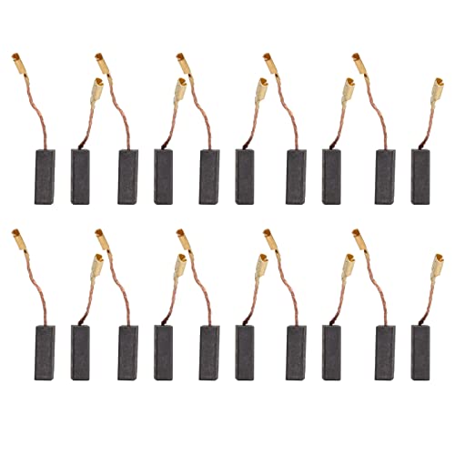 20 Stück Kohlebürsten 5 X 8 X 15 Mm, Funktioniert mit Hoher Zuverlässigkeit bei Hoher Geschwindigkeit, Geeignet Für Elektrische Handbohrmaschinen, Winkelschleifer, Gebläse,