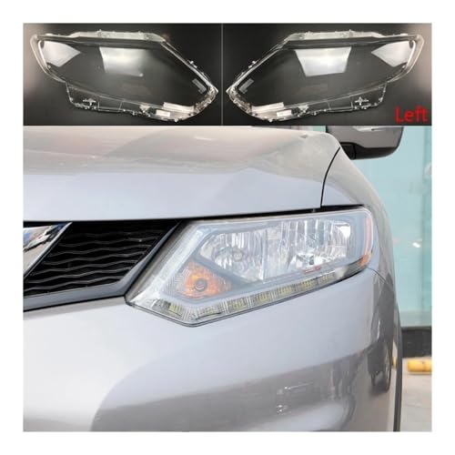 Coque de lentille en verre pour phare X-Trail 2014-2016 : finition cristalline haute clarté