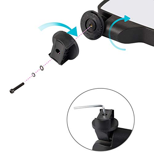 image for RANSOTO UTV Side View Mirror Rear View Mirror with 1.75“-2“ Roll B