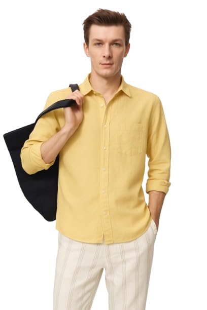Image of Men Cotton Blend Full Sleeve Shirt Stylish Casual & Formal Wear Comfortable Regular Fit Office Shirt | Durable Everyday Wear for Men in Multiple Sizes & Colors