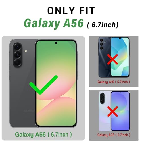Coque Samsung A56 simili cuir violet haute qualité rabat - 2