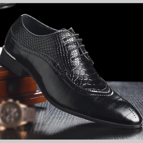 Zapatos de vestir hombre Surwin de cordones elegantes para lucir impecable en bodas y oficinas 3