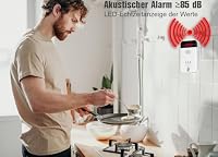 D MODUN - Gasmelder, Erdgas | LPG | Kohlegas-Lecksucher, Plug-in-Sensor-Gasmonitor mit akustischem Alarm und LED-Anzeige, Methan-Propan-Butan-Brenngas-Alarm für Küche, Wohnmobil, Garage – Ansicht 7