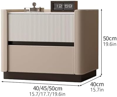 Solid Wood Nightstand with 2 Drawers, Stylish Bedside Table for Living Room, Functional Side Table with Storage, Elegant Home Furniture, Perfect for Bedroom Decor