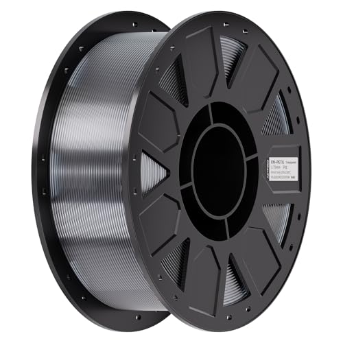 Image of Creality Ender PETG 3D Printer Filament 1.75mm 1KG (2.2lbs), High Precision, Strong Toughness, Odorless, Better Flow, Moistureproof 3D Printing Ender PETG Filament, Transparent