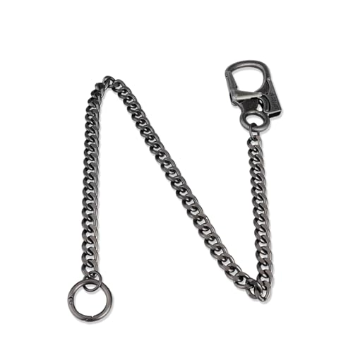 Ahiller Biker Wallet Chain, Heavy Duty Pocket Chain with Round Clasp, Men Chains for Keys, Jeans, Pants, Purse and Handbag (T-Grey-1PCS)
