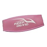 Perfeclan Maskenband Neopren Meskenschutz für Taucherbrille Tauchmaske Rosa