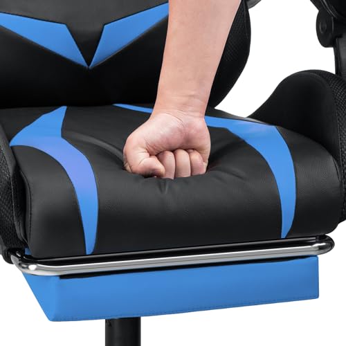 HOFFREE Gaming Chair Massage with Bluetooth Speakers and Led Lights Ergonomic Computer Gaming Chair with Footrest RGB Video Game Chair with High Back Lumbar Support HOGC-203 の商品画像 4