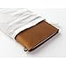 Midori Traveler's Notebook Leather Bundle Set , Regular Size Camel , Refill Connection Rubber Band 021 , Clear Zipper Case 008