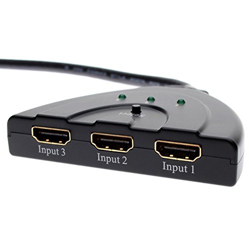 Generic 3 Ports HDMI 1080P 3D Switch Switcher Splitter HUB Box Cable LCD