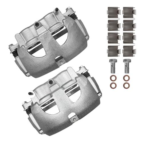 Image of KAX Disc Brake Caliper Assembly for 2011-2018 Ram 2500, 2011-2018 Ram 3500, 2009-2010 Dodge Ram 2500, 2009-2010 Dodge Ram 3500, Front Left and Right 2PC