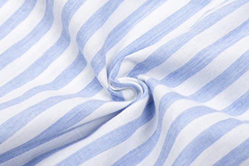 Mud Kingdom Big Girls Cold Shoulder Top Striped Cotton T-Shirt Casual Summer Holiday 7