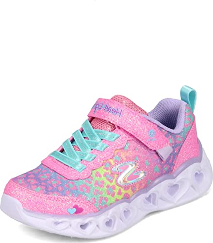 Skechers Girl's Heart Lights-Shimmer Spots Sneaker