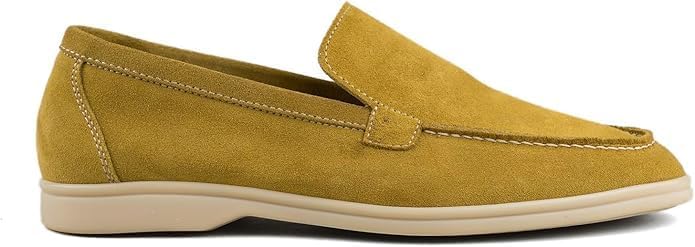 Men's Suede Loafers - Lightweight Breathable Comfort