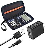 Hard Carrying Case with Power Charger for Texas Instruments TI-84 Plus CE/TI-84 Plus Graphing Calculator...