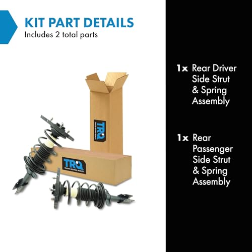 Image of TRQ Rear Strut and Spring Assembly Set 2 Piece | For 05-09 Buick LaCrosse 04-13 Chevrolet Impala 14-16 Impala Limited 04-07 Monte Carlo 04-08 Pontiac Grand Prix
