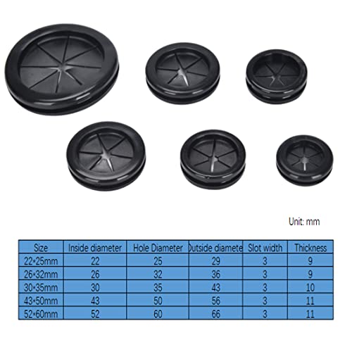 Aifeier Et D-RUBBER-WASHERS 1 Inch Id 1-1/4 Inch Drill Hole Rubber Grommets Double Sided Rubber Hole Plugs Wire Protection Firewall Hole Plugs thumb #4