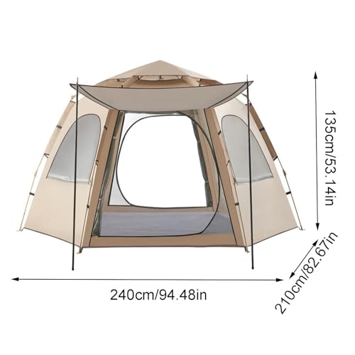Carpa de Camping Plegable con Interior Espacioso y Resistente al Agua miniatura 2