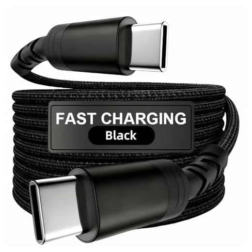 USB C to USB C Cable 60W PD 5A Fast Charging, Type C Charger Cord for Smartphones, Tablets and Laptops, 3.3FT/6.6FT (Black,100cm=3.3ft=39.3inch)