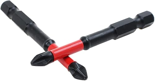 Miniatura 9 de AUTOTOOLHOME Phillips PH2 - Juego de 10 puntas de destornillador magnéticas antideslizantes de 2 pulgadas de L, TS2 Toolsteel HRC63, brocas largas