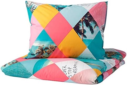 Miniatura 3 de Ikea Gracios - Funda nórdica y fundas de almohada con diseño de arlequín tamaño individual 004.624.68