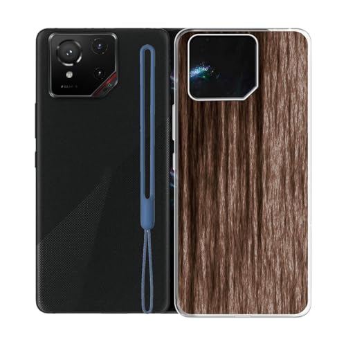 Coque pour ASUS ROG Phone 9 Pro étui de jeu ultra fin style en bois