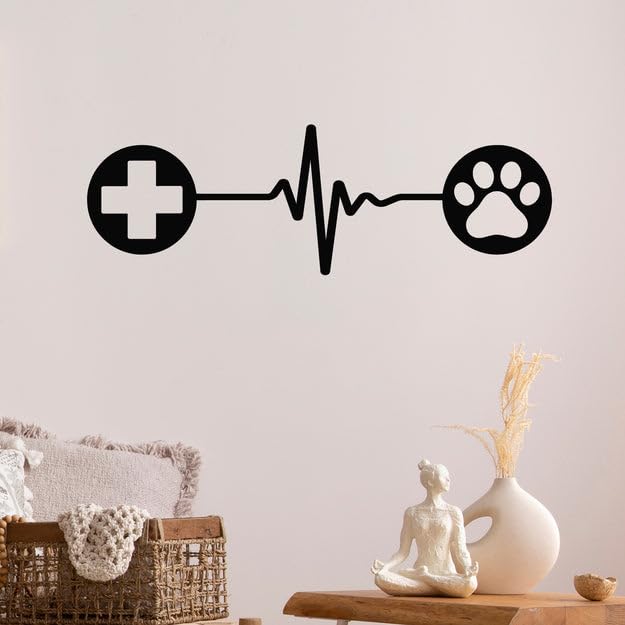 Veterinary Emblem of Dog Vinyl Wall Art Decal Stickers Kitchen Décor, Size: 21 X 66-image-6