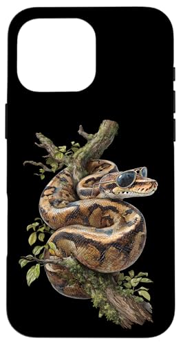 �{�[���p�C�\�� �T���O���X���D�� ঒��� �w�r Ball Python Snake Owner �X�}�z�P�[�X iPhone 16 Pro Max �p