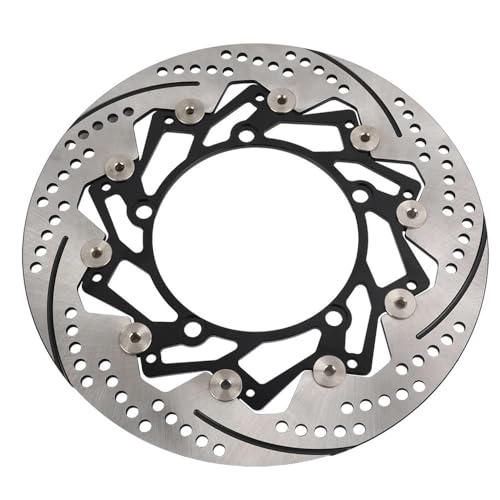 Disque de frein flottant avant 300mm Xmax 300 et son support d'étrier rayonnant