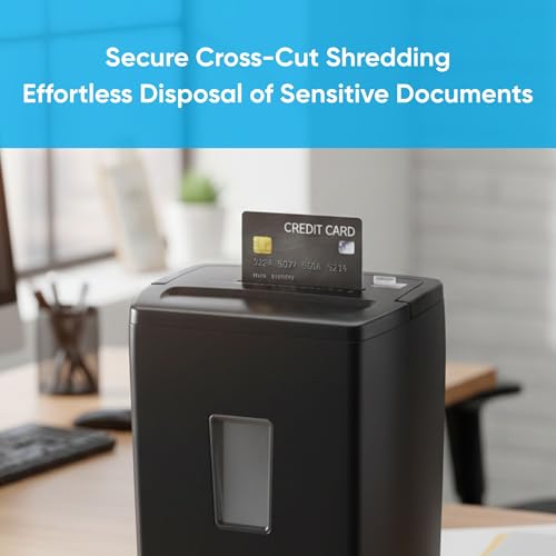Image of Kores Easy Cut 833N Cross Cut Paper Shredder for Office & Home Use | 12 Sheets High Capacity Shredding | 21 Litre Bin | P4 Security | Overheat & Overload Protection | Credit Card Shredding