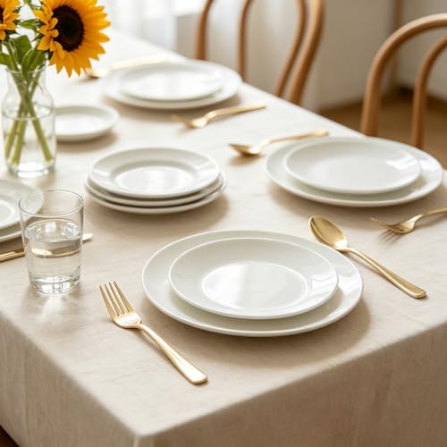 Image of MOACOCK 150 Pcs Light Gold Heavy Duty Plastic Silverware