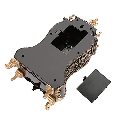 Hellocreate Vintage Table Clock, Vintage Style Plastic Table Clock Antique Home Hotel Decorative Desk Alarm Clocks(Brownish Red) #TOP6