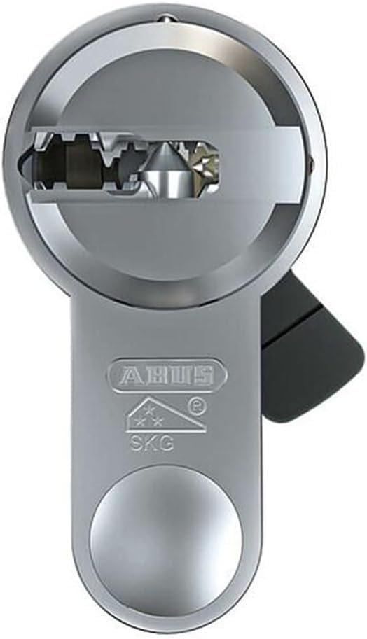 Cylindre à bouton pour ABUS Bravus.2500 MX technologie magnétique avec carte de sécurité et 3 clés de sécurité avec fonction de danger (60/60)