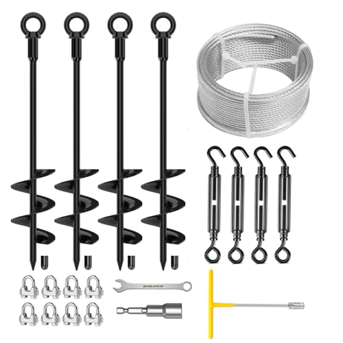 4 Pack Welded Ground Anchors Shed Anchor Kit