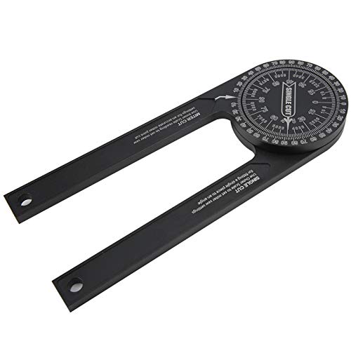 Transportador de ángulos para carpintería de aluminio 0 a 360 grados miniatura 1