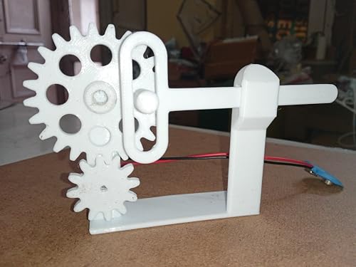 Image of Motorized Rotary Motion to Linear Reciprocating Motion Mechanical Model for School Science Physics /Mechanical Engineering /Teaching Aid /STEM Lab Models