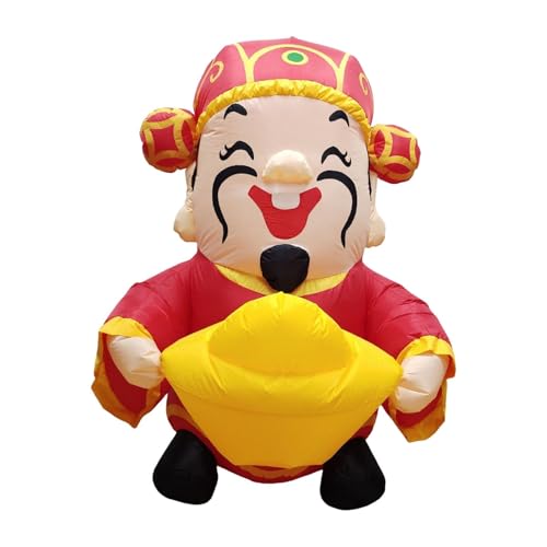 Perfeclan Dios de del año Chino Inflable, Adorno del Festival de, Decoración de año para Patios Festivos, Centros Comerciales,