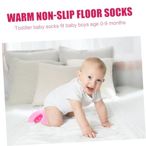 BESPORTBLE Non Slip Cotton Socks Autumn Winter Floor Socks for Boys Months Warm with Silicone Grip for Indoor Outdoor Use2