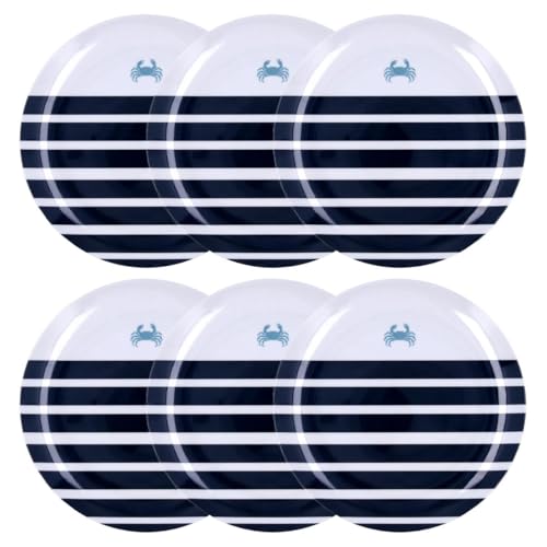 Quid Atlantic Set 6 Platos Llanos Melamina 25cm Melamina No Apto Microondas Extra Fuerte